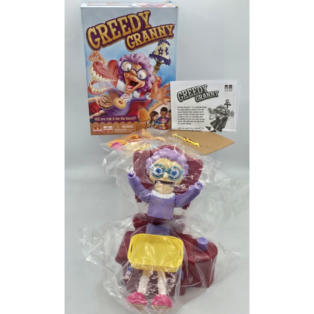 Goliath Greedy Granny Board Game Humor Theme 2-4 Players 4+ | New Damage Box!